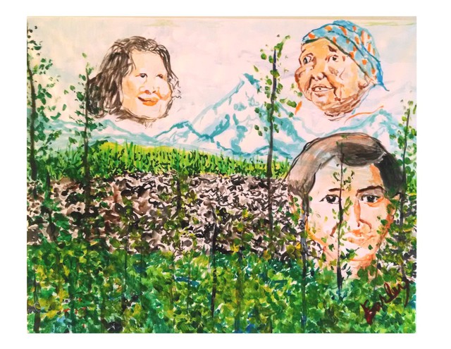 Artist Jack Earley. 'Three Sisters' Artwork Image, Created in 2014, Original Other. #art #artist