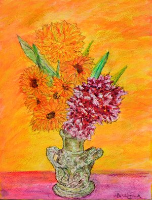 Artist: Richard Wynne - Title: Floral Study - Medium: Oil Painting - Year: 2011