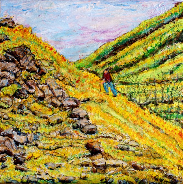 Artist Richard Wynne. 'Hikingt Up Green Mountain' Artwork Image, Created in 2011, Original Photography Color. #art #artist