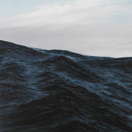 Edna Schonblum: 'horizon', 2014 Oil Painting, Seascape. Artist Description: 40. 0 ...