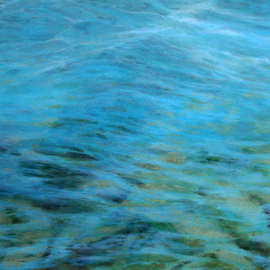 Edna Schonblum: 'transparencie 18', 2014 Oil Painting, Seascape. 