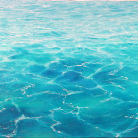 Edna Schonblum: 'transparencie 38', 2016 Oil Painting, Seascape. Artist Description:  sea transparencie wavestransparencie sand sea studietransparenciewatersea waves...