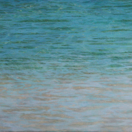 Edna Schonblum: 'transparencie serie tranquility', 2014 Oil Painting, Seascape. 