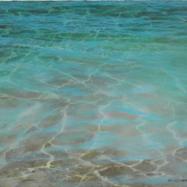 Edna Schonblum: 'transparencie series  11', 2013 Oil Painting, Seascape. Artist Description:   transparencie, sea  ...