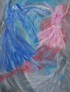 Artist: Paul Edwards - Title: Eternal Dancers - Medium: Acrylic Painting - Year: 2009