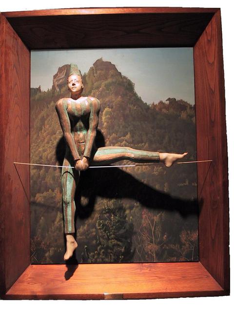 Artist Andrew Wielawski. 'Acrobat' Artwork Image, Created in 2003, Original Sculpture Wood. #art #artist