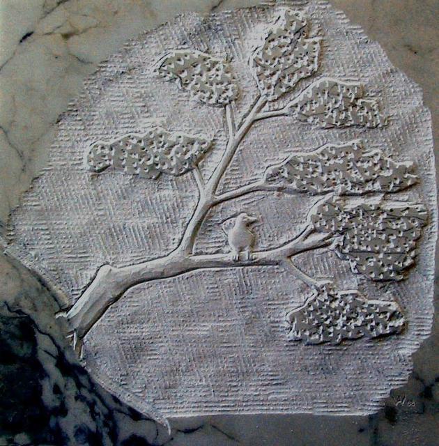 Artist Andrew Wielawski. 'Tree With Bird' Artwork Image, Created in 2008, Original Sculpture Wood. #art #artist