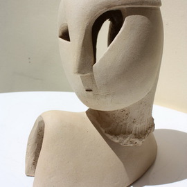 Elisaveta Sivas Artwork WOMAN BUST, 2011 Ceramic Sculpture, Figurative