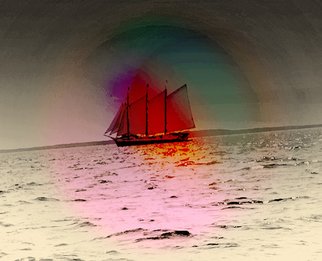 Ellen Spencer: 'Painted Day At Sea', 2020 Watercolor, Seascape.  Spirit of New England SeriesEllen SpencerA(c) 2010 All rights reservedInk and WatercolorNew SeriesLimited Edition available canvas and giclee print ...