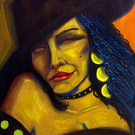 Mujer con sombrero 2 By Elio Lopez