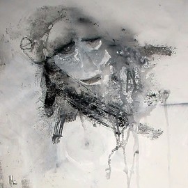 Emilio Merlina: 'In a nervous night', 2009 Mixed Media, Inspirational. Artist Description:  acrylic and charcoal on canvas ...