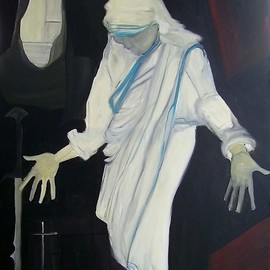 Emilio Merlina: 'Maria Teresa', 1991 Oil Painting, Inspirational. Artist Description:  oil on canvas ...