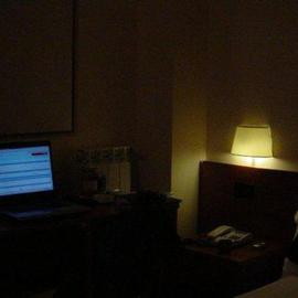 Emilio Merlina: 'a ghost is walking in this hotel room', 2005 Color Photograph, Inspirational. 