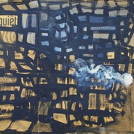 Emilio Merlina: 'a new light in the city', 2018 Acrylic Painting, Fantasy. Artist Description: on cardboard...