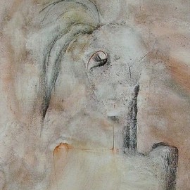 Emilio Merlina: 'amazon', 2007 Charcoal Drawing, Inspirational. Artist Description:  charcoal on canvas ...