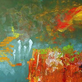 Emilio Merlina: 'back home', 2015 Oil Painting, Fantasy. Artist Description:  on canvas ...