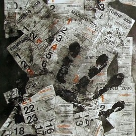 Emilio Merlina: 'choose your date', 2007 Collage, Inspirational. 