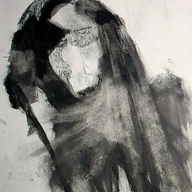 Emilio Merlina: 'come back with me', 2009 Charcoal Drawing, Inspirational. 