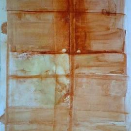 Emilio Merlina: 'do not open that window', 2006 Pastel, Inspirational. Artist Description: red pastel on canvas...