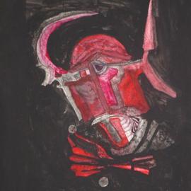 Emilio Merlina: 'fighting for some money', 2004 Other Drawing, Inspirational. Artist Description: charcoal and acrylic on paper...