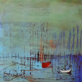 Emilio Merlina: 'free port', 2015 Oil Painting, Fantasy. Artist Description:    on canvas   ...