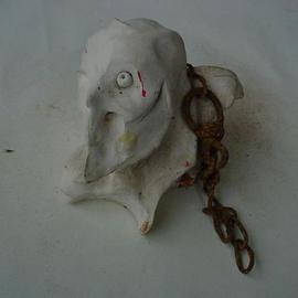 Emilio Merlina: 'fugitive', 2006 Mixed Media Sculpture, Inspirational. Artist Description: terracotta and rusty iron...