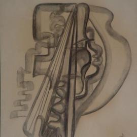 Emilio Merlina: 'heroin', 1981 Charcoal Drawing, Inspirational. Artist Description: charcoal on paper...