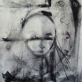 Emilio Merlina: 'i go when i dismiss myself', 2007 Charcoal Drawing, Inspirational. Artist Description:  charcoal on canvas ...