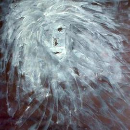 Emilio Merlina: 'indian demon 2', 2006 Other Drawing, Inspirational. Artist Description: acrylic on black paper...