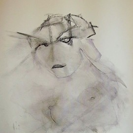Emilio Merlina: 'just needing few sketchs', 2007 Charcoal Drawing, Inspirational. Artist Description:  charcoal on canvas ...