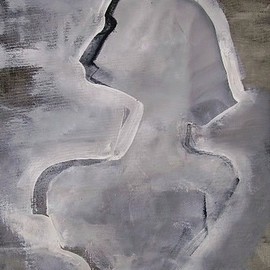 Emilio Merlina: 'listening 07', 2007 Acrylic Painting, Inspirational. Artist Description:  acrylic and charcoal on canvas ...