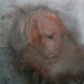 Emilio Merlina: 'masking myself 07', 2007 Charcoal Drawing, Inspirational. Artist Description:  charcoal on canvas ...