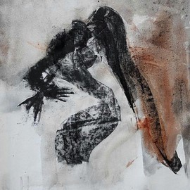 Emilio Merlina: 'no rules 011 02', 2011 Charcoal Drawing, Fantasy. Artist Description:  charcoal on canvas  ...