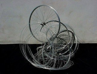 Emilio Merlina: 'on my bike', 2010 Indoor Installation, Representational. 