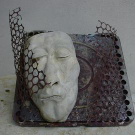 Emilio Merlina: 'quiet 2', 2005 Mixed Media Sculpture, Inspirational. Artist Description: rusty iron and terracotta...