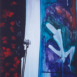 Emilio Merlina: 'roses', 1999 Acrylic Painting, Inspirational. Artist Description:   OPIUM IT' S THE REAL TITLE acrylic on canvas...