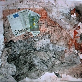 Emilio Merlina: 'round trip ticket', 2008 Collage, Inspirational. 