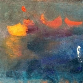 Emilio Merlina: 'sea recall', 2014 Oil Painting, Fantasy. 