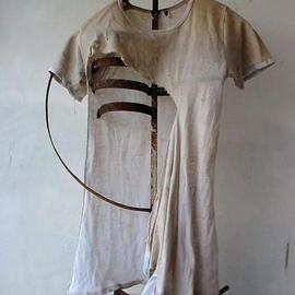 Emilio Merlina: 'slovenly            sciatto', 2006 Mixed Media Sculpture, Inspirational. Artist Description: rusty iron and  an old vest...