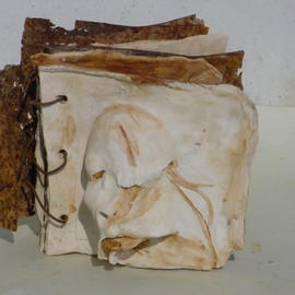 Emilio Merlina: 'soul diary', 2003 Mixed Media Sculpture, Inspirational. Artist Description: rusty iron and terracotta sculpture...