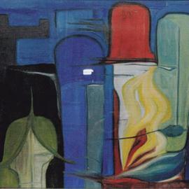 Emilio Merlina: 'sweet hallucination', 1986 Oil Painting, Inspirational. Artist Description: oil on canvas...