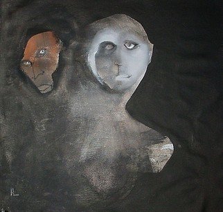 Emilio Merlina: 'tell me who is my devil', 2010 Mixed Media, Representational.  acrylic and charcoal on canvas  ...