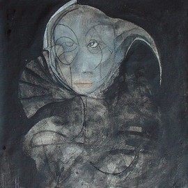 Emilio Merlina: 'the Queen is back 09', 2009 Mixed Media, Inspirational. Artist Description:  acrylic and charcoal on canvas ...
