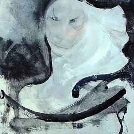 Emilio Merlina: 'the black wind mate', 2009 Mixed Media, Inspirational. Artist Description:  acrylic and charcoal on canvas ...