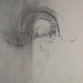 Emilio Merlina: 'the messenger', 2009 Charcoal Drawing, Inspirational. Artist Description:  charcoal on canvas ...