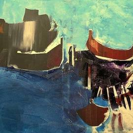 Emilio Merlina: 'the shipyard of dreams', 2017 Oil Painting, Fantasy. Artist Description: canvas...