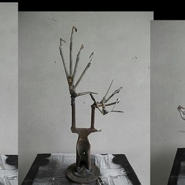 Emilio Merlina: 'the tree of knowledge', 2012 Steel Sculpture, Fantasy. 
