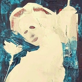 Emilio Merlina: 'the white rose', 2015 Oil Painting, Fantasy. Artist Description:       on canvas      ...