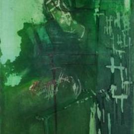 Emilio Merlina: 'tired warrior', 1998 Oil Painting, Inspirational. Artist Description: oil on canvas...