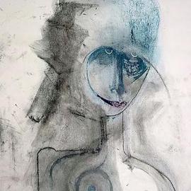 Emilio Merlina: 'too much blue maybe 02', 2006 Pastel, Inspirational. Artist Description: pastel on canvas...